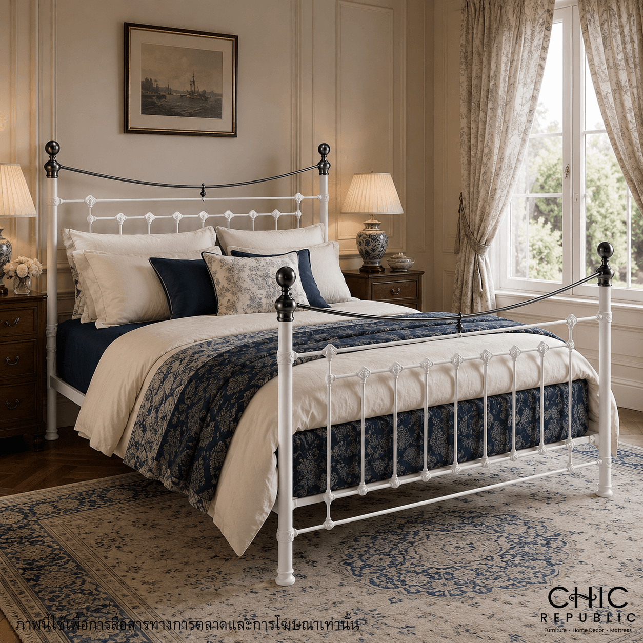 ELIZABETH/180,6ft Bed