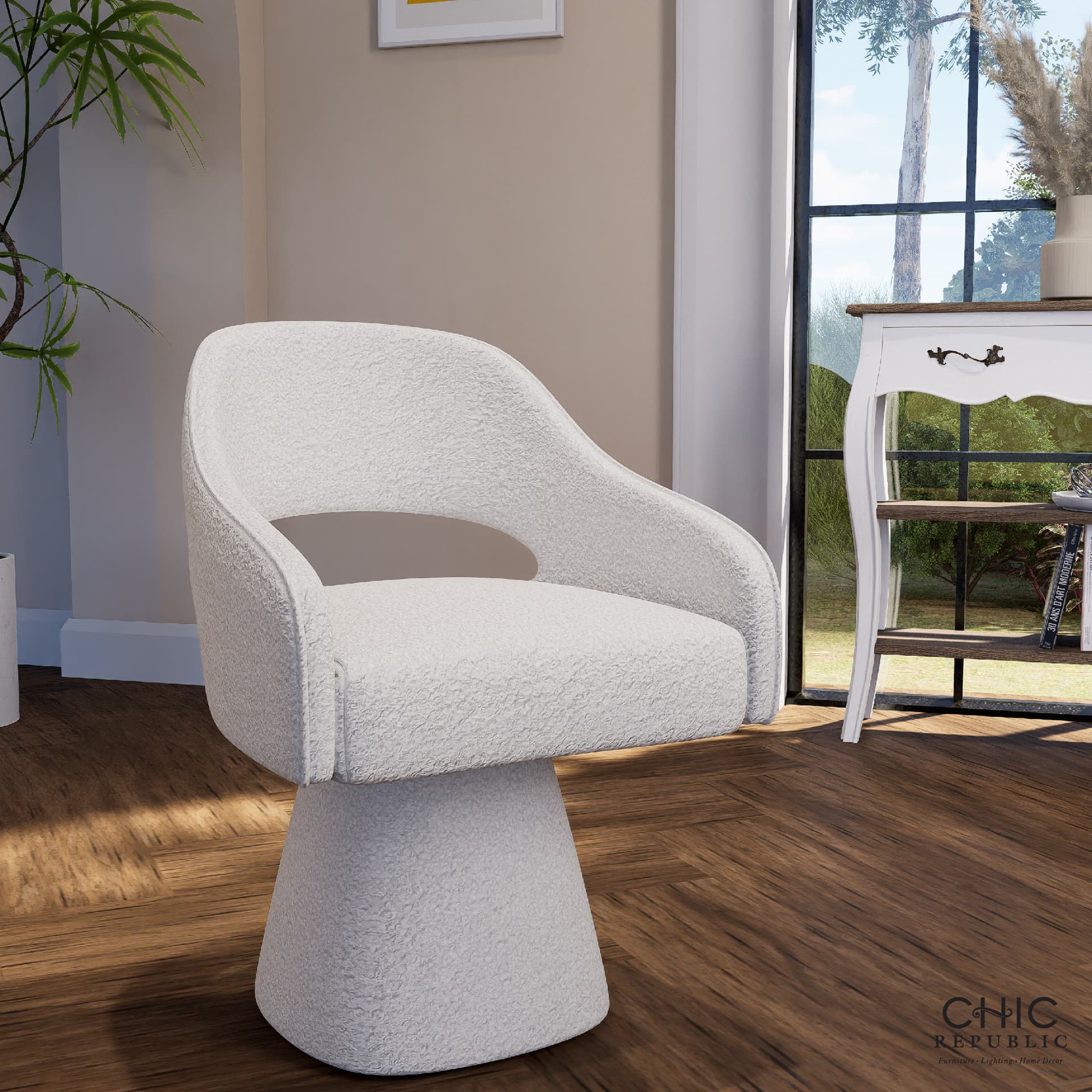 PENDRA,เก้าอี้รับประทานอาหารแบบหมุนได้-7