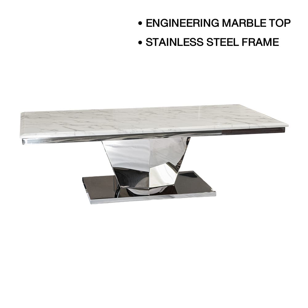 JASPER PLUS-CH/130 MARBLE,โต๊ะกลาง