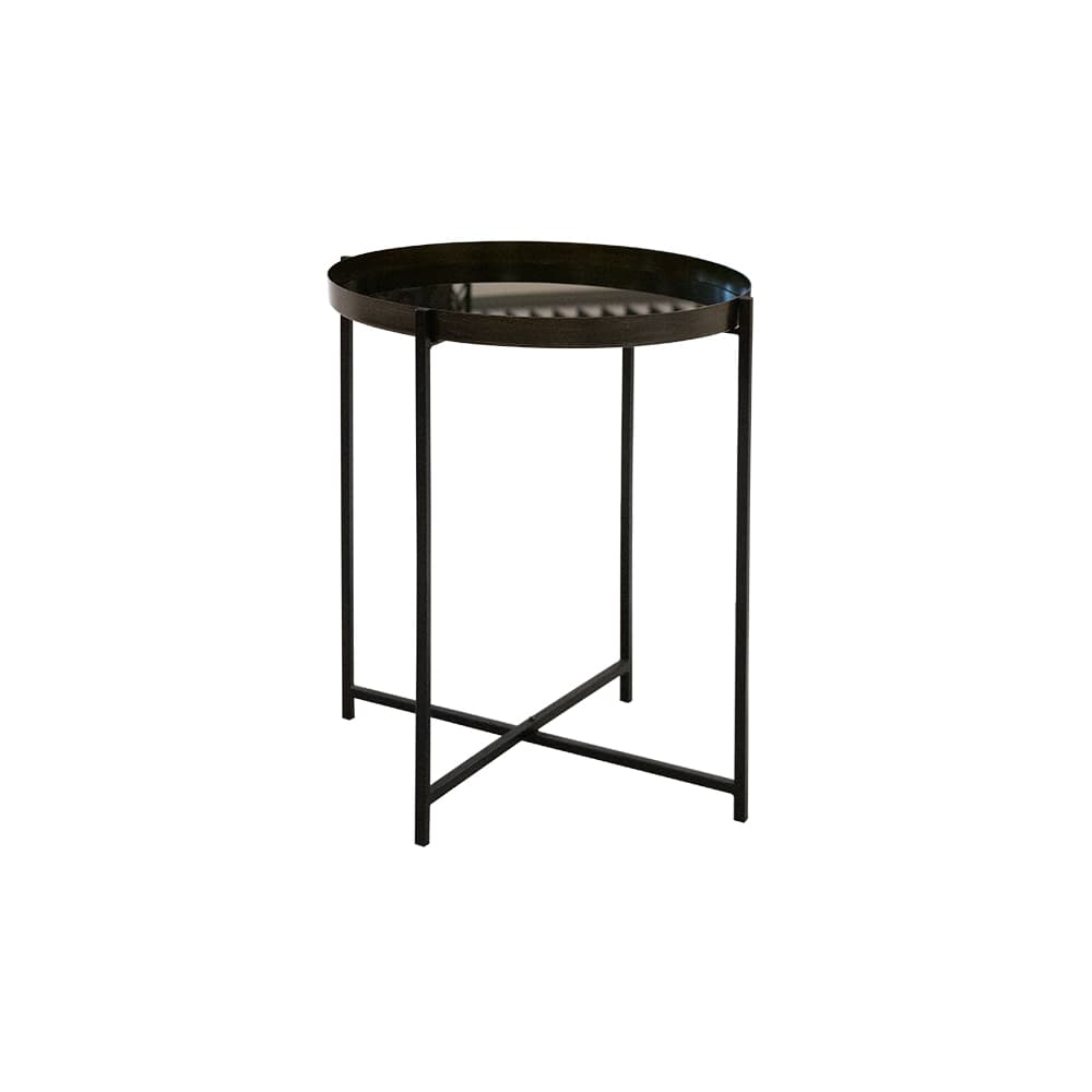 LANDER/46,Side Table with Glass