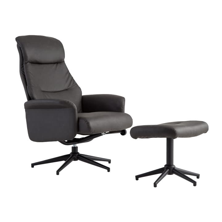 CHARLES/1R,โซฟาปรับเอนนอน 1 ที่นั่งพร้อมที่วางขา