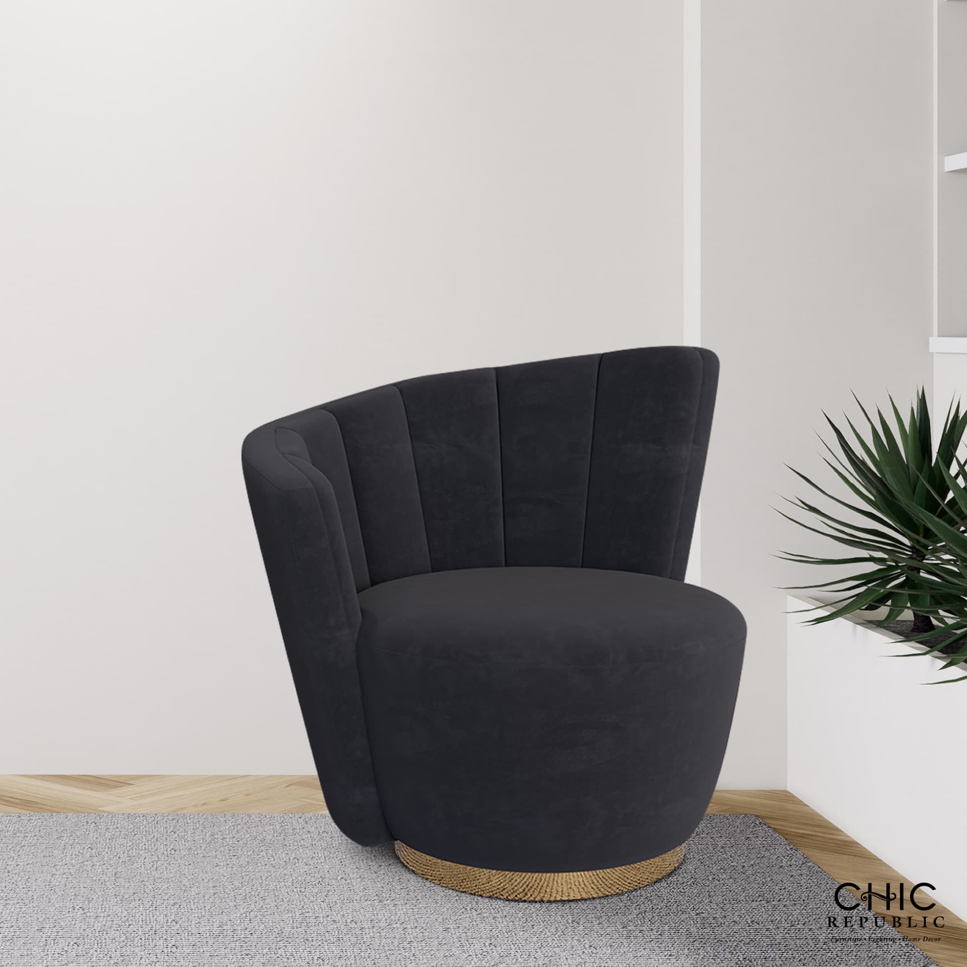 ANGELWING/L-1,1 Seater Swivel Sofa-7