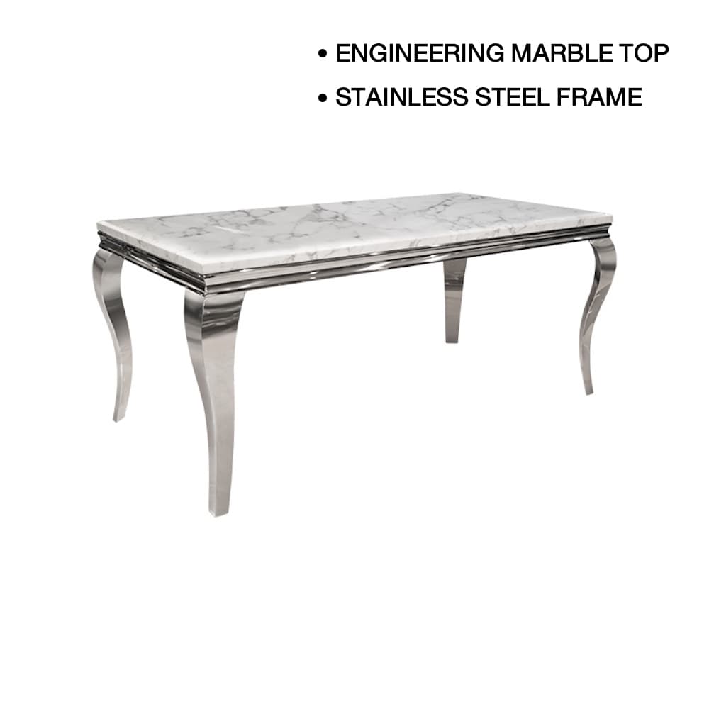 SANTIAGO-CH/180 MARBLE,Dining Table