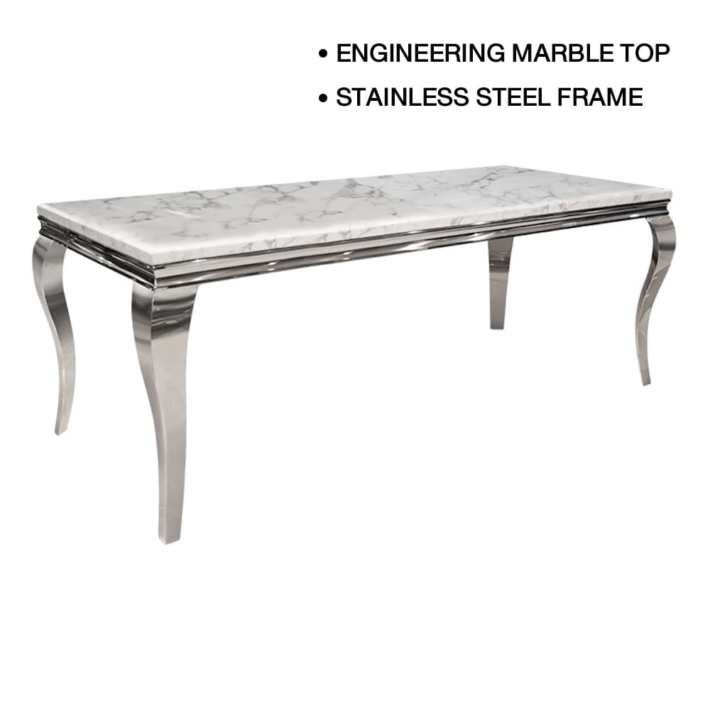 SANTIAGO-CH/220 MARBLE,Dining Table