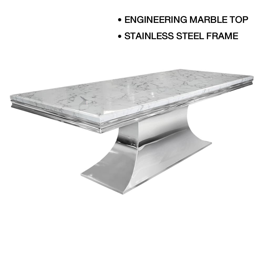 HERNANDEZ-CH/240 MARBLE,Dining Table