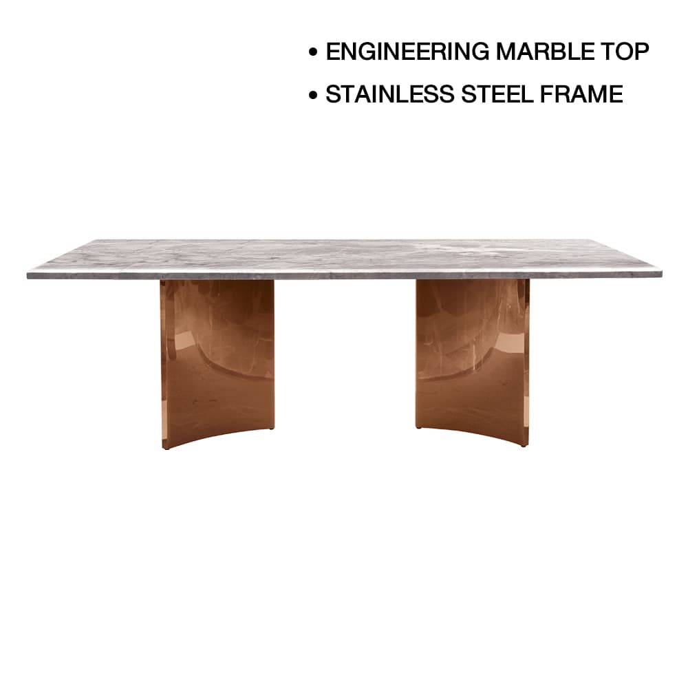 AEOLUS-RG/240 MARBLE,Dining Table