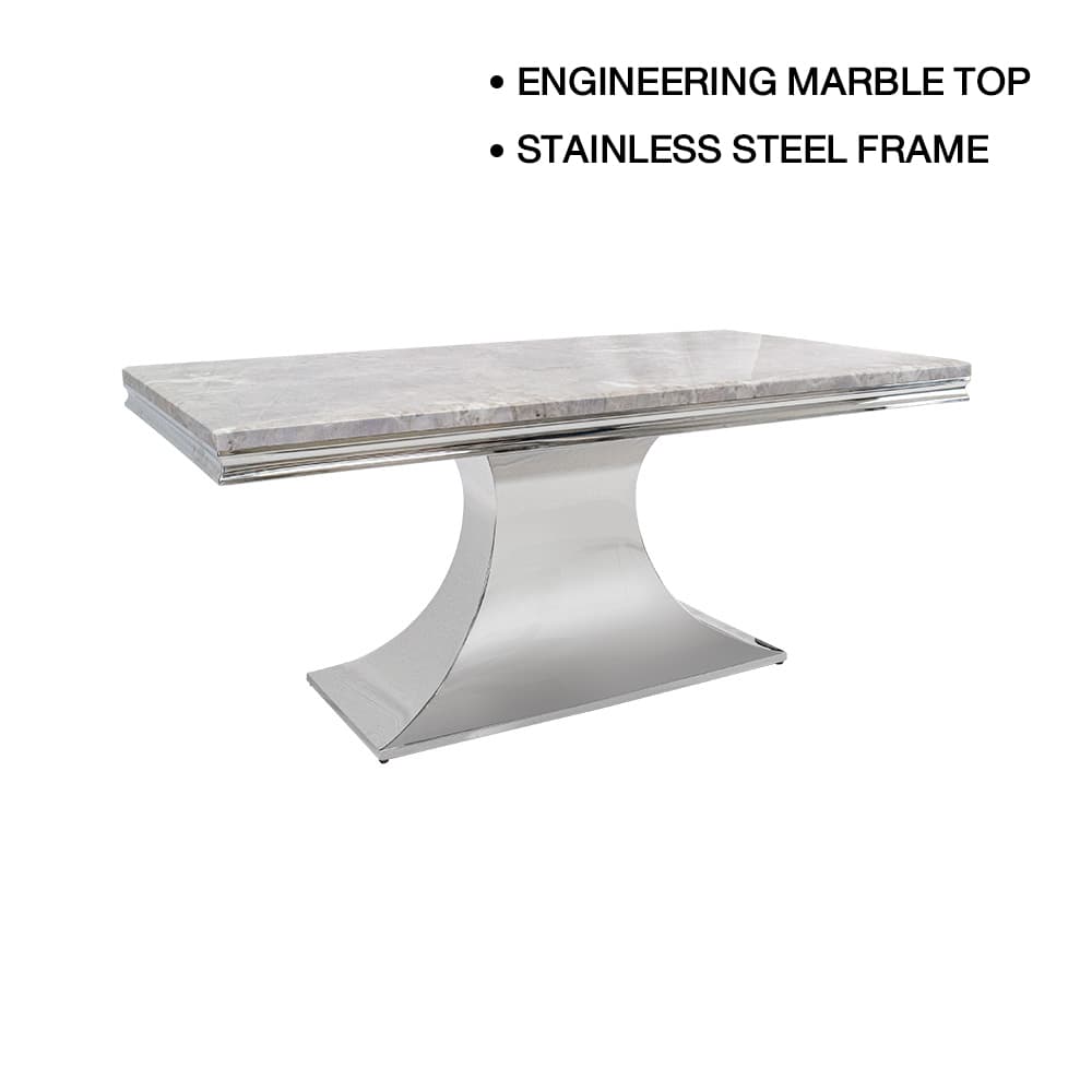 HERNANDEZ-CH/180 MARBLE,โต๊ะอาหาร