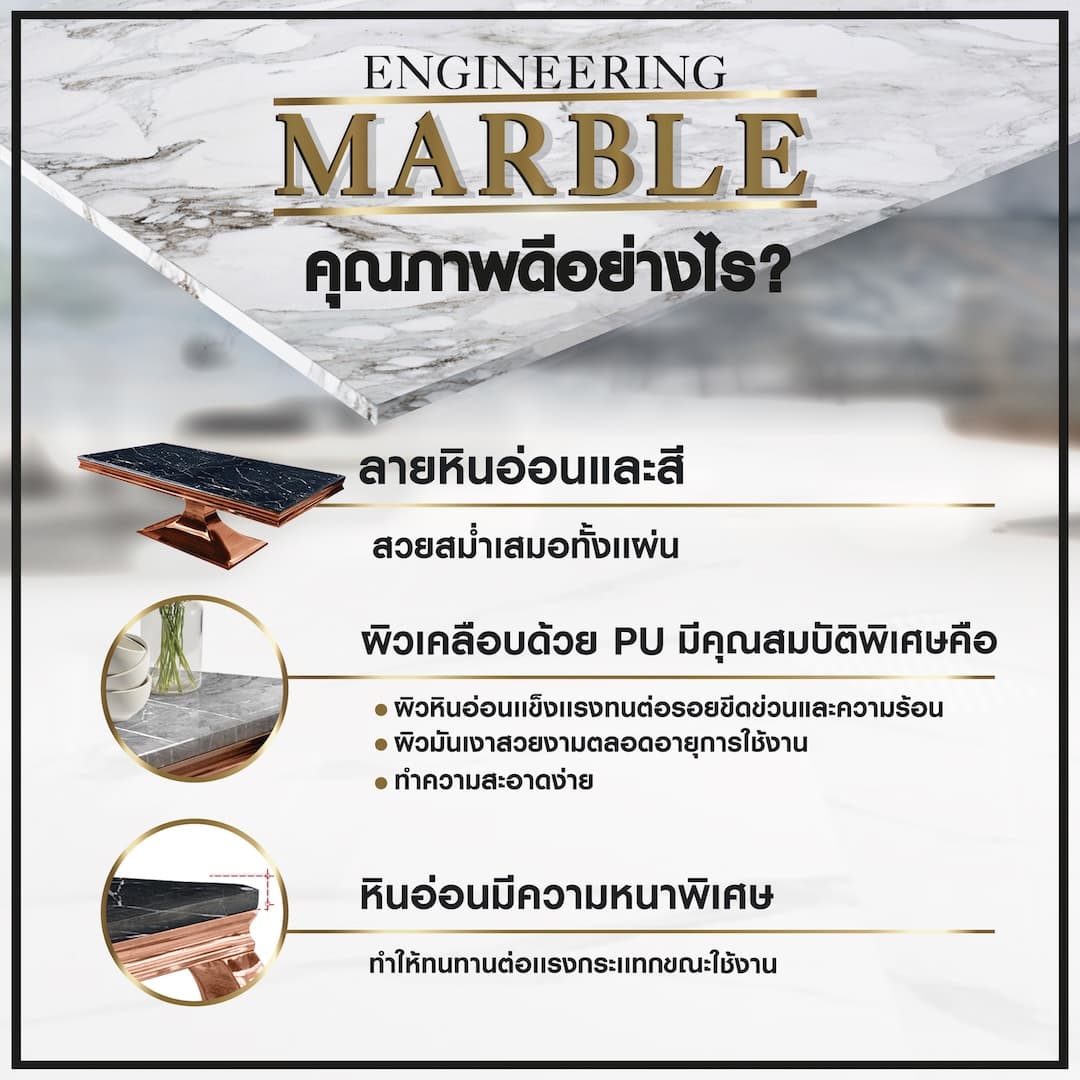 AEOLUS-CH/240 MARBLE,โต๊ะอาหาร-5