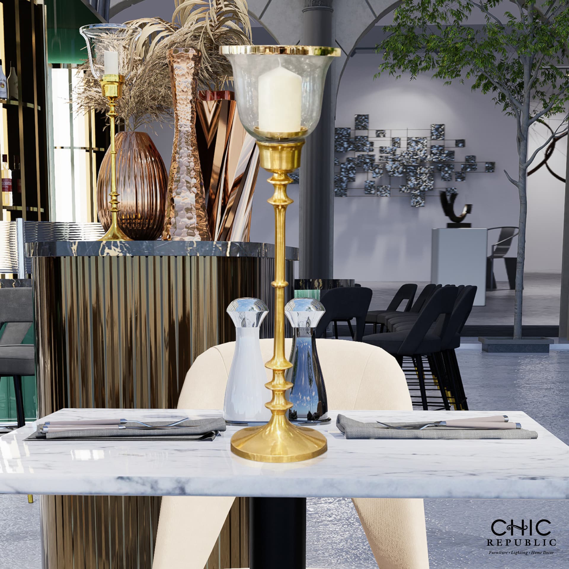 HAMILTON/52,Candle Holder with Stand-3