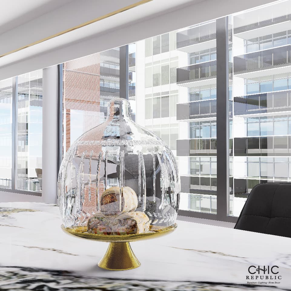 KRISTEN,ที่วางเค้กพร้อมฝาครอบ-4