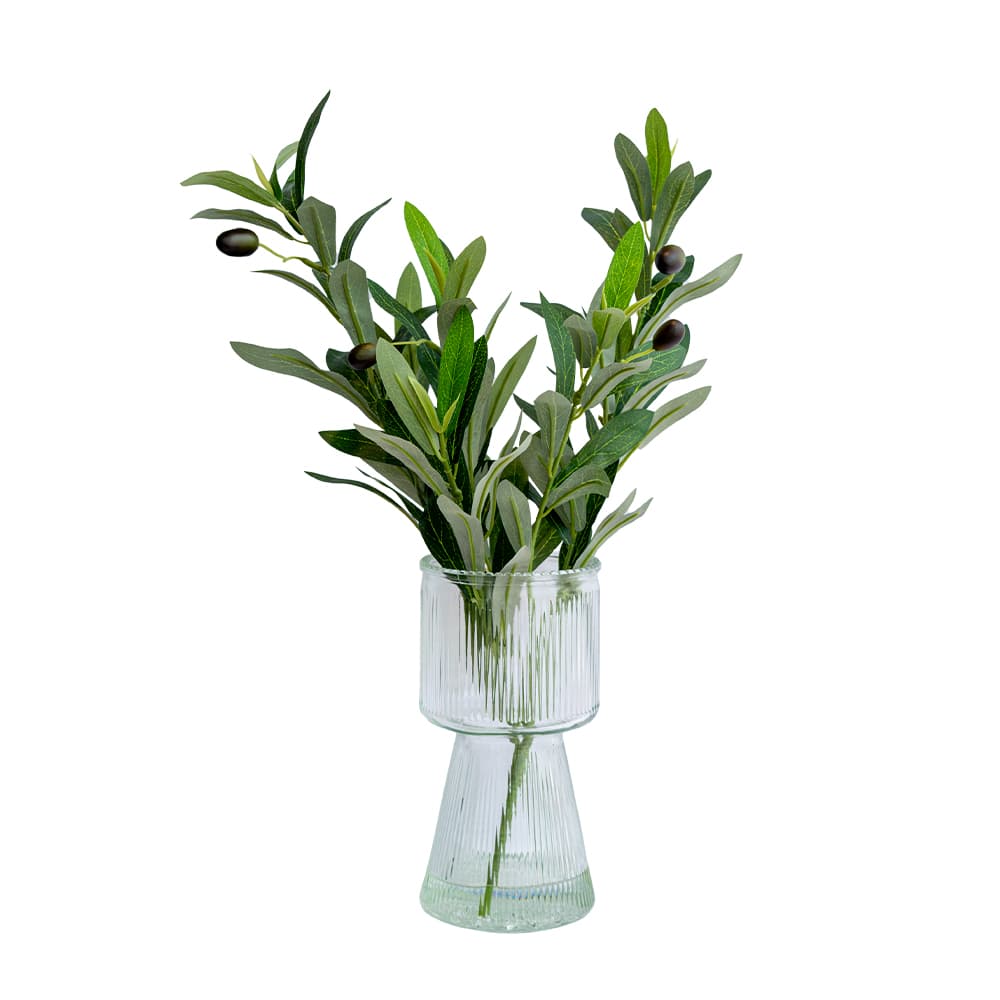OLIVE BRANCH,Artificial Plant With Vase