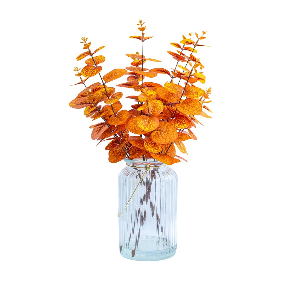 EUCALYPTUS BRANCH,Artificial Plant With Vase