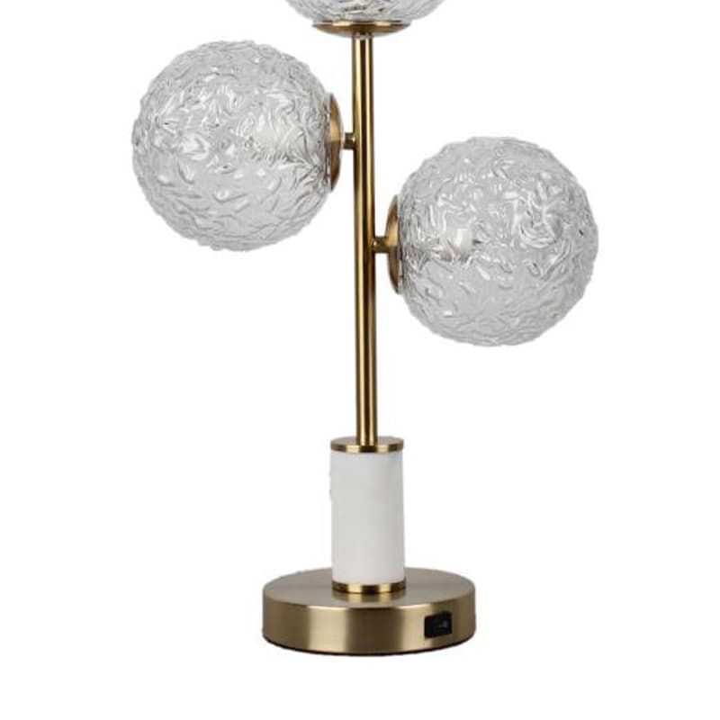 TIA/3-USB,โคมไฟตั้งโต๊ะพร้อมที่ชาร์จ USB-3