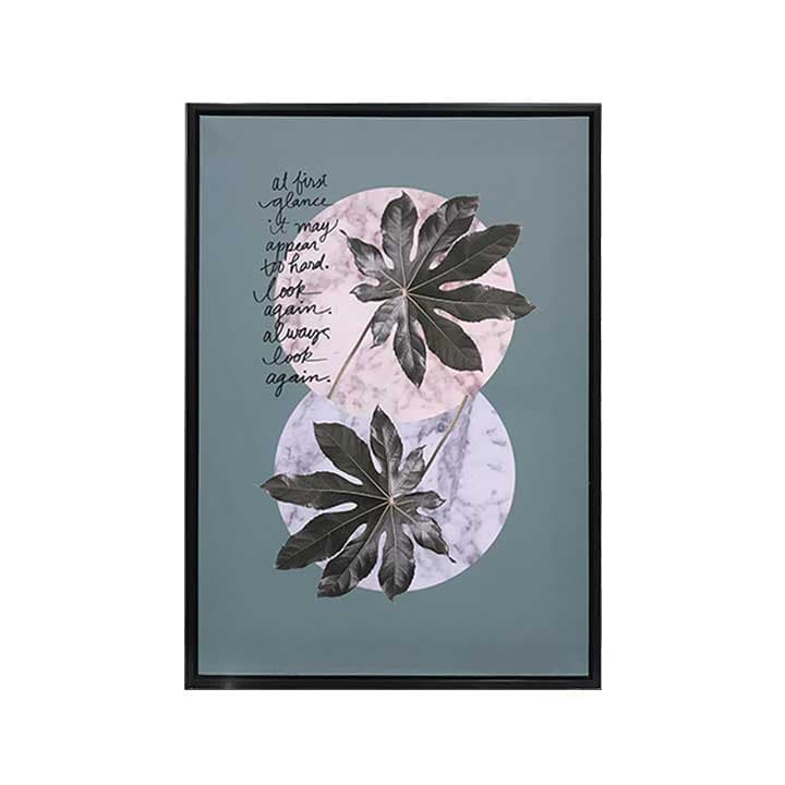 BLUE TROPICAL-A/50x70,ภาพติดฝาผนัง