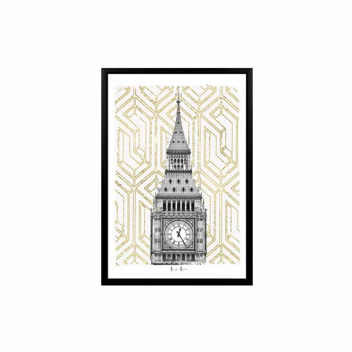 BIG BEN/50x70,ภาพติดฝาผนัง