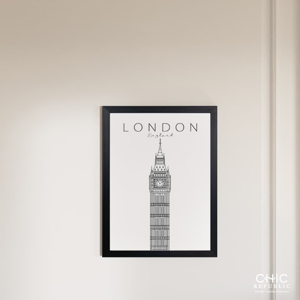 ELIZABETH TOWER/45x60,Picture with Frame-2