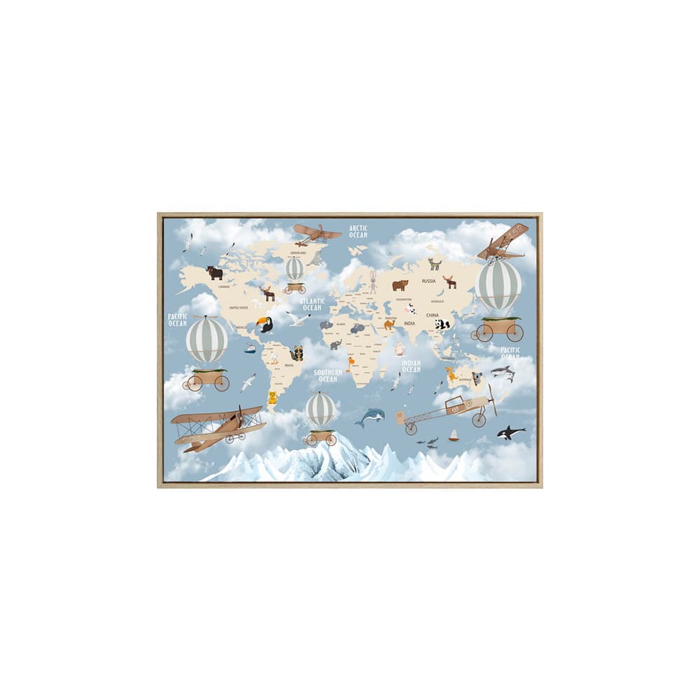 AROUND THE WORLD/50x70,ภาพติดฝาผนัง