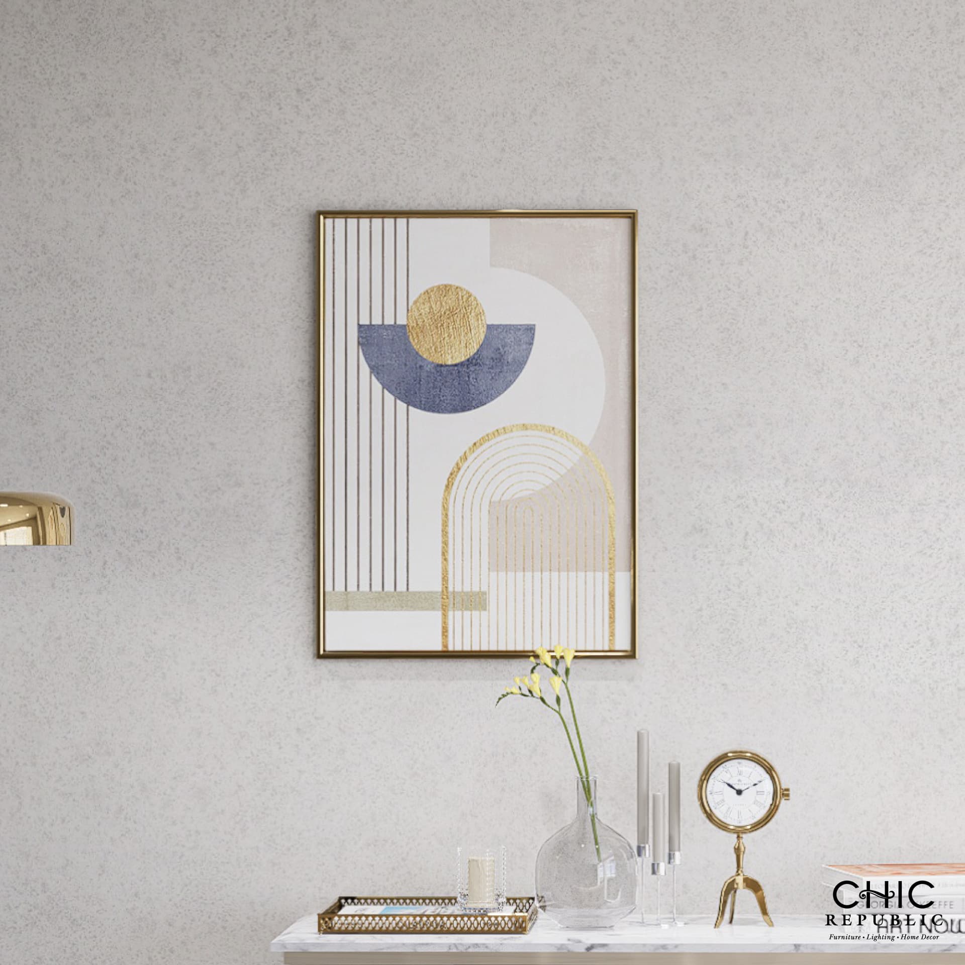 ABSTRACT GEO SHAPES/50x70,ภาพติดฝาผนัง-2