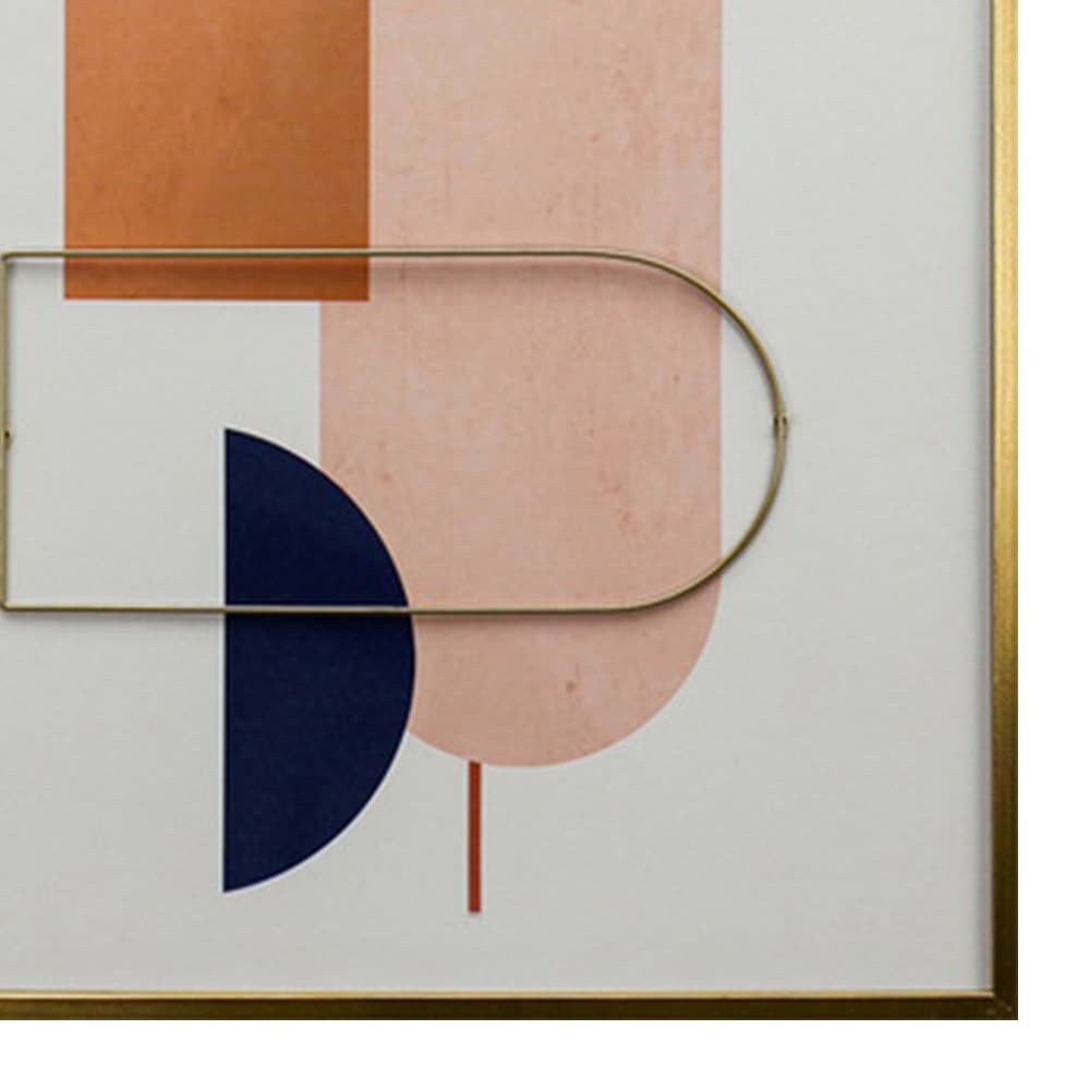 TRIGENO-B/45x60,3D and Metal Picture with Frame-3