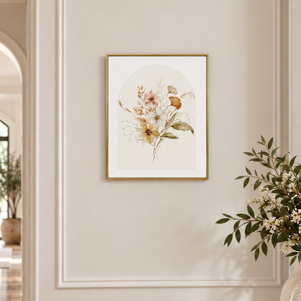 WARM BOTANICS A/40x50,Picture with Frame