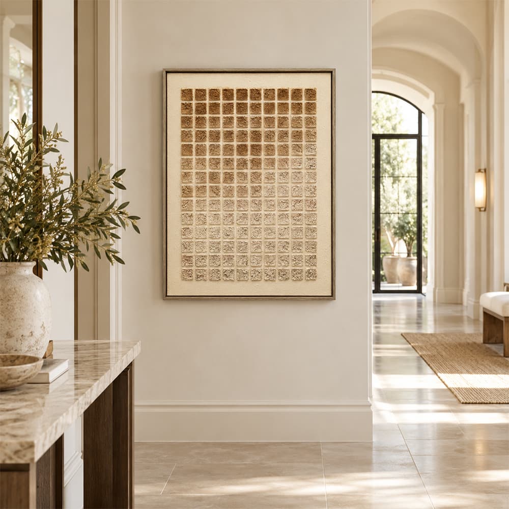 GRID FADE/60x80,Handpainted ภาพติดฝาผนัง