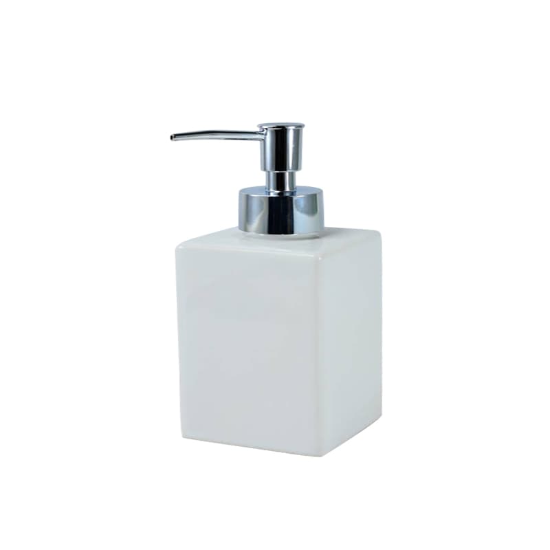 PHUKET WHITE SOAP BOTTLE WITH PUMP