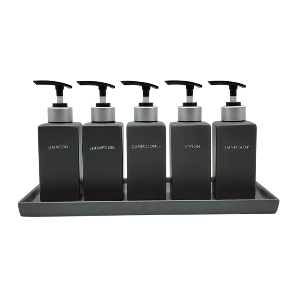 ขวดใส่สบู่ล้างมือพร้อมหัวปั๊มพลาสติก+ติดสติกเกอร์-2