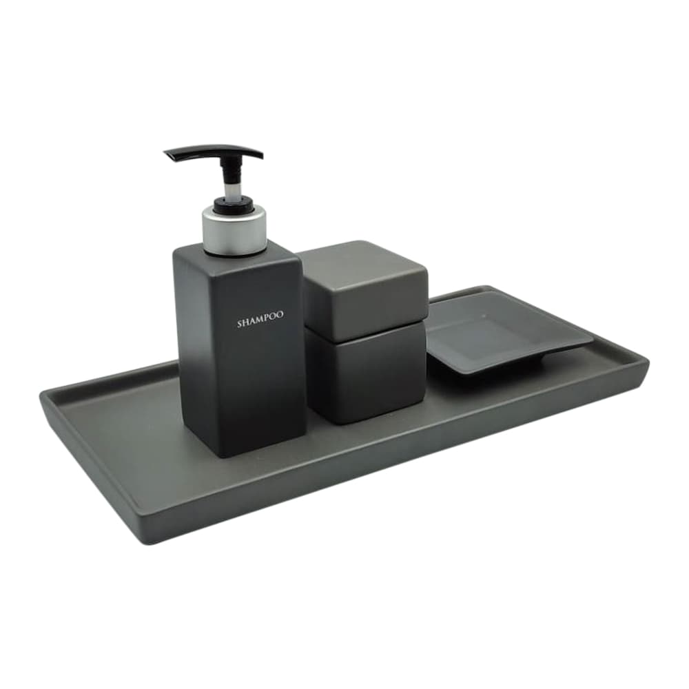 จานรองสบู่สีดำด้าน-2