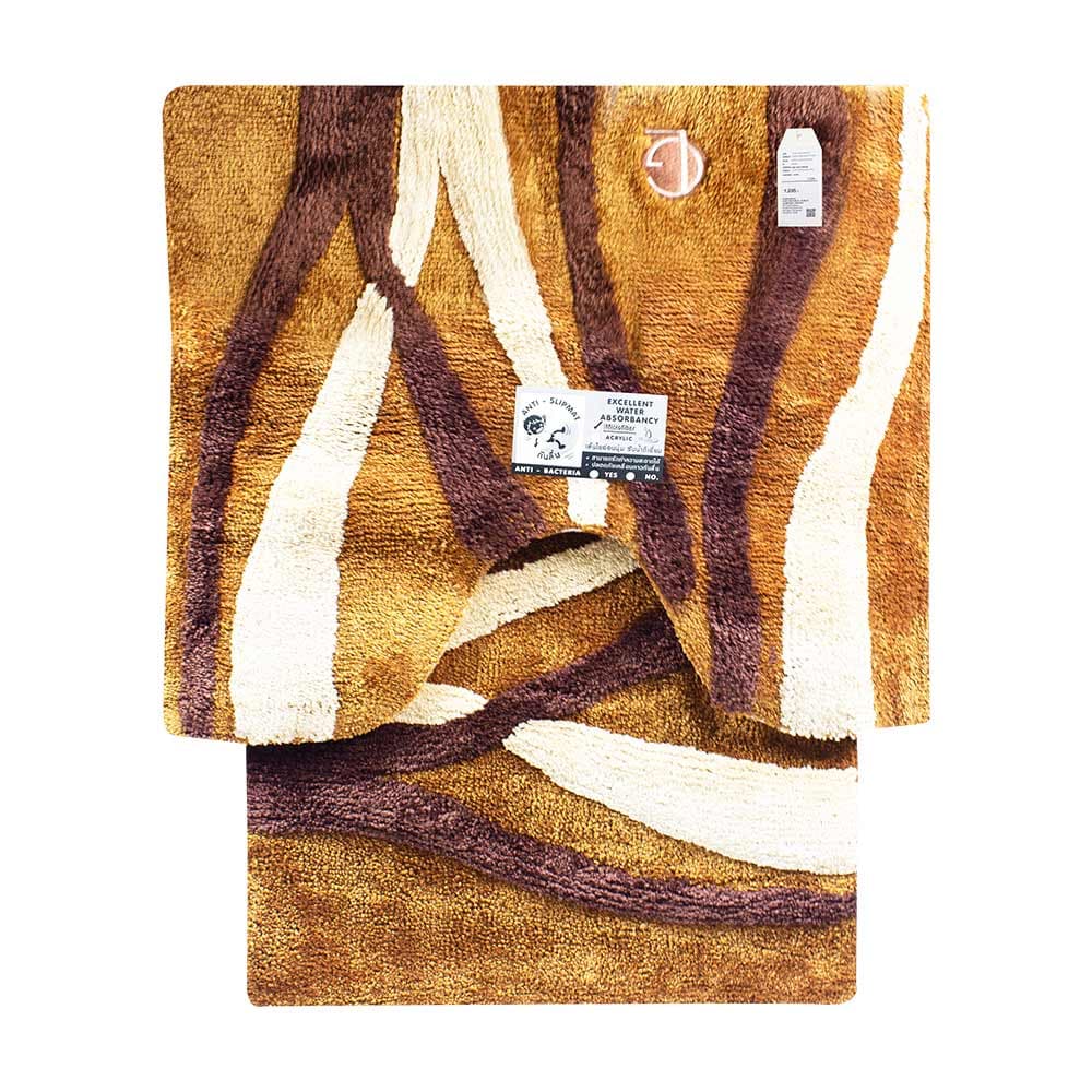 CGG025BR Bath+Toilet Mat Guylaroche 45x70,50x60 -