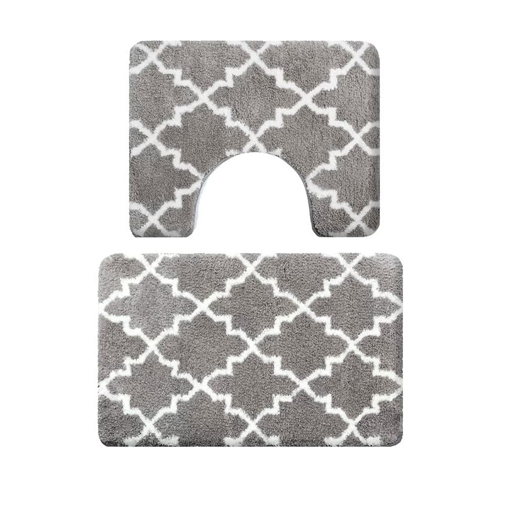 ทาโฮ พรมปูห้องน้ำ/สีเทา 45x70 & 50x60