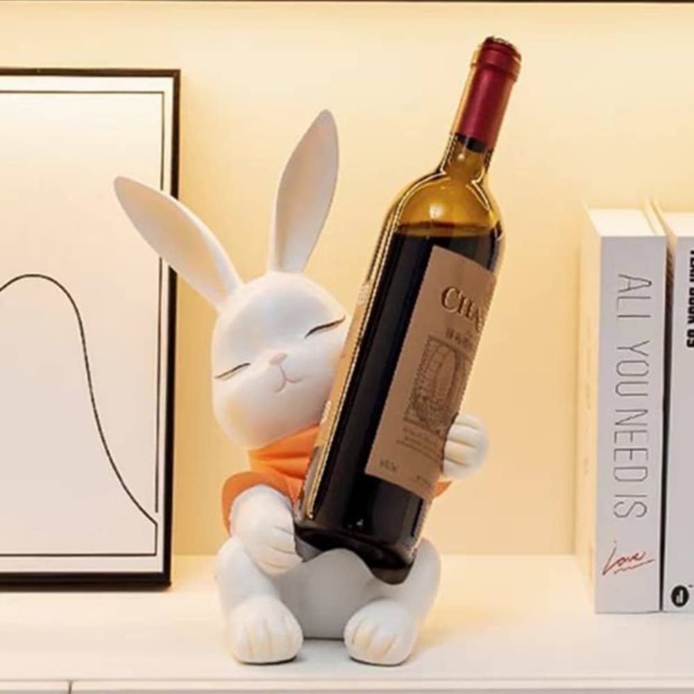 กระต่ายส้มวางไวน์ สูง 29 ซม.