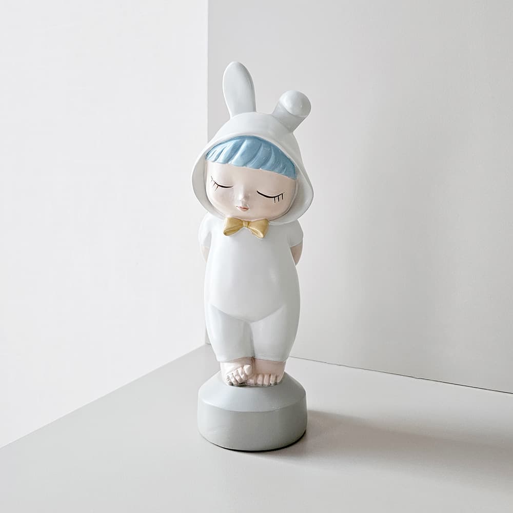 รูปปั้นเด็กชุดกระต่าย,ของแต่งบ้าน