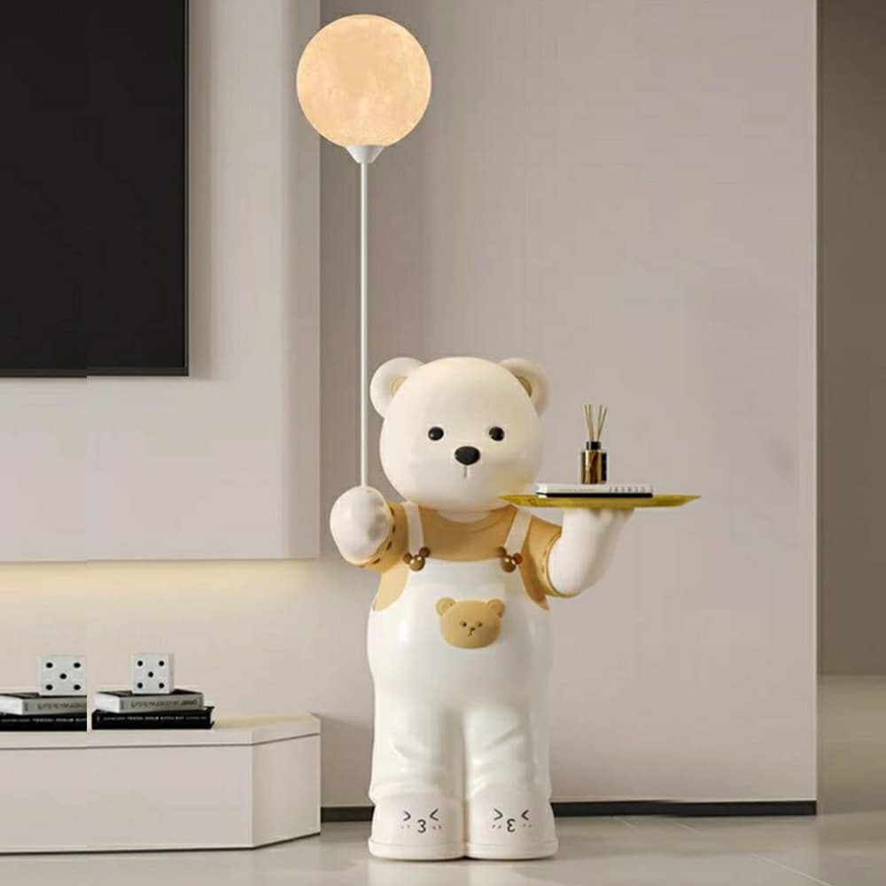 หมีเอี๊ยมขาว ถือลูกโป่งไฟ,ของแต่งบ้าน