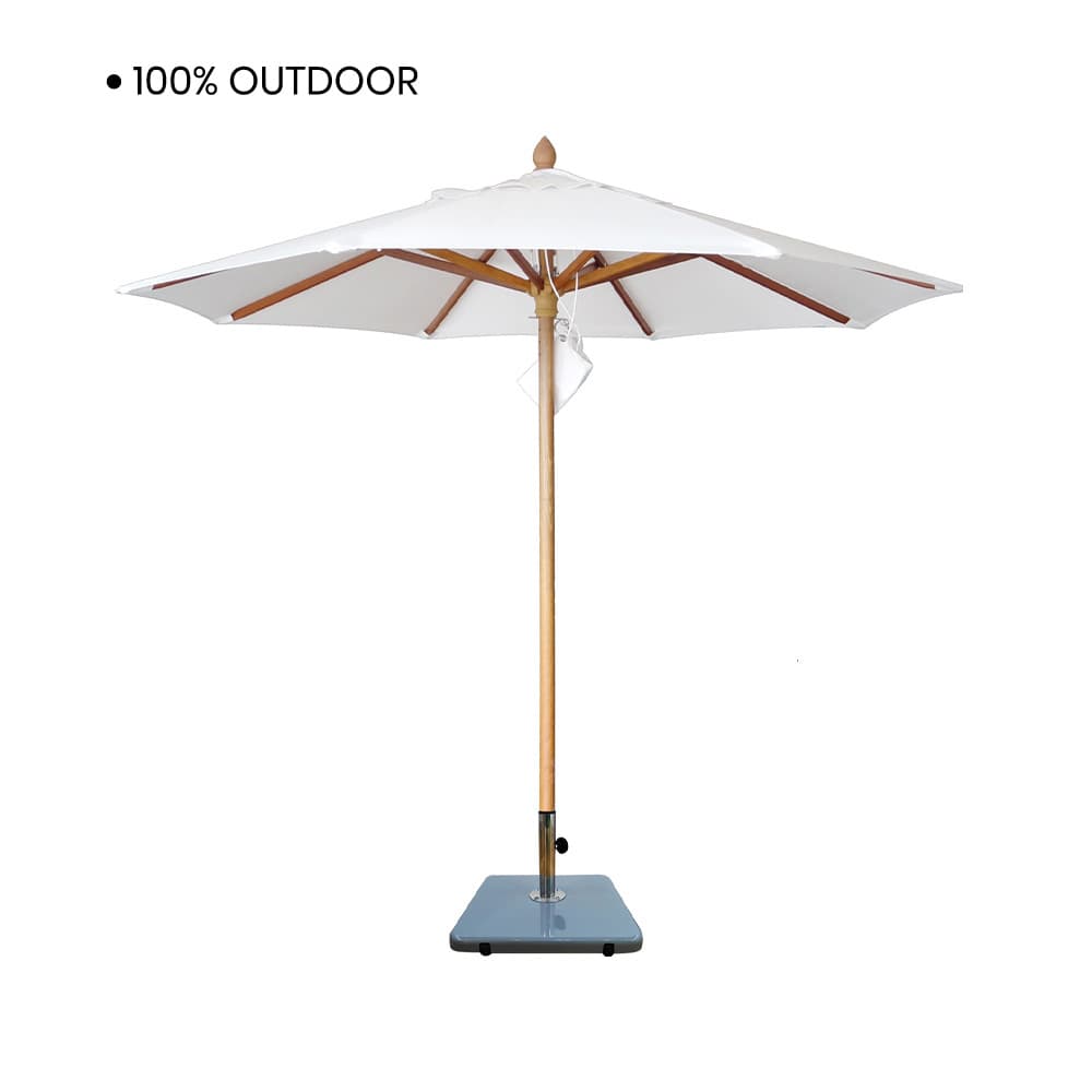 PARASOL-WHITE/2.5M,Umbrella With Base-2