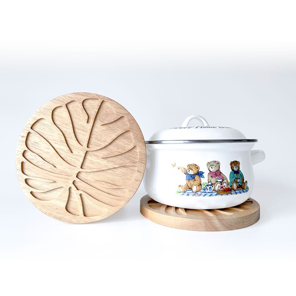 NT406 ที่รองของร้อนใบไม้ -2