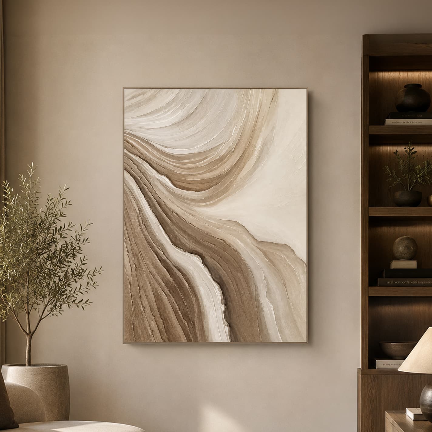 ABSTRACT08/100x140,ภาพตกแต่งผนังพร้อมกรอบ