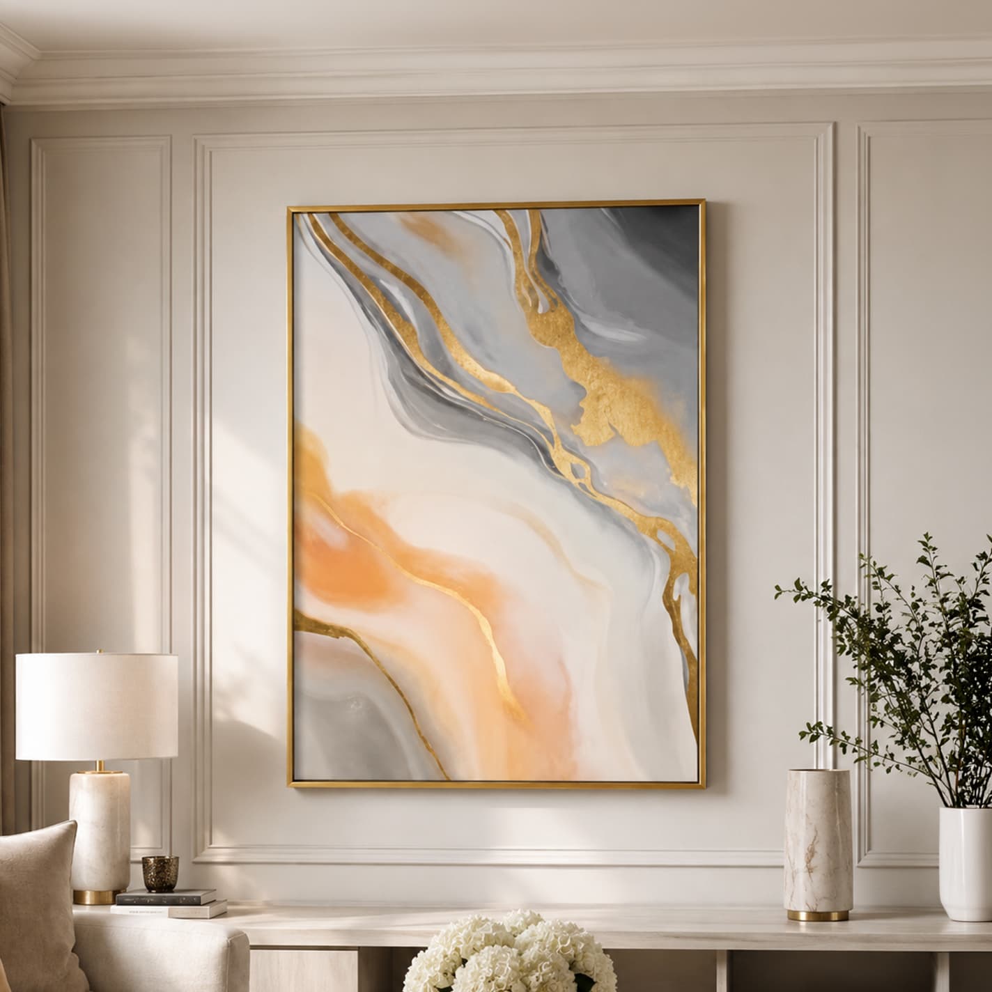 ABSTRACT13/100x140,Premium Art Picture with Frame