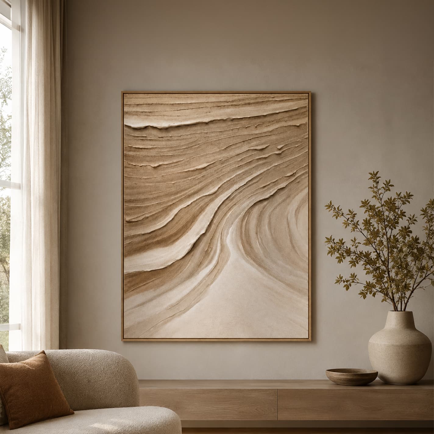 ABSTRACT09/100x140,ภาพตกแต่งผนังพร้อมกรอบ