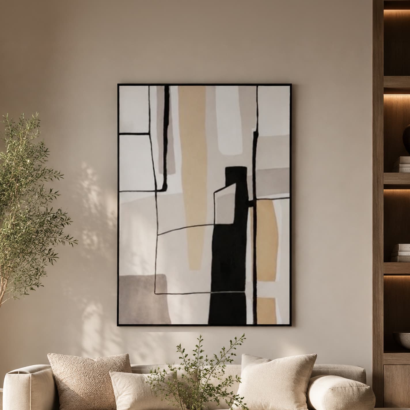 ABSTRACT04/100x140,ภาพตกแต่งผนังพร้อมกรอบ