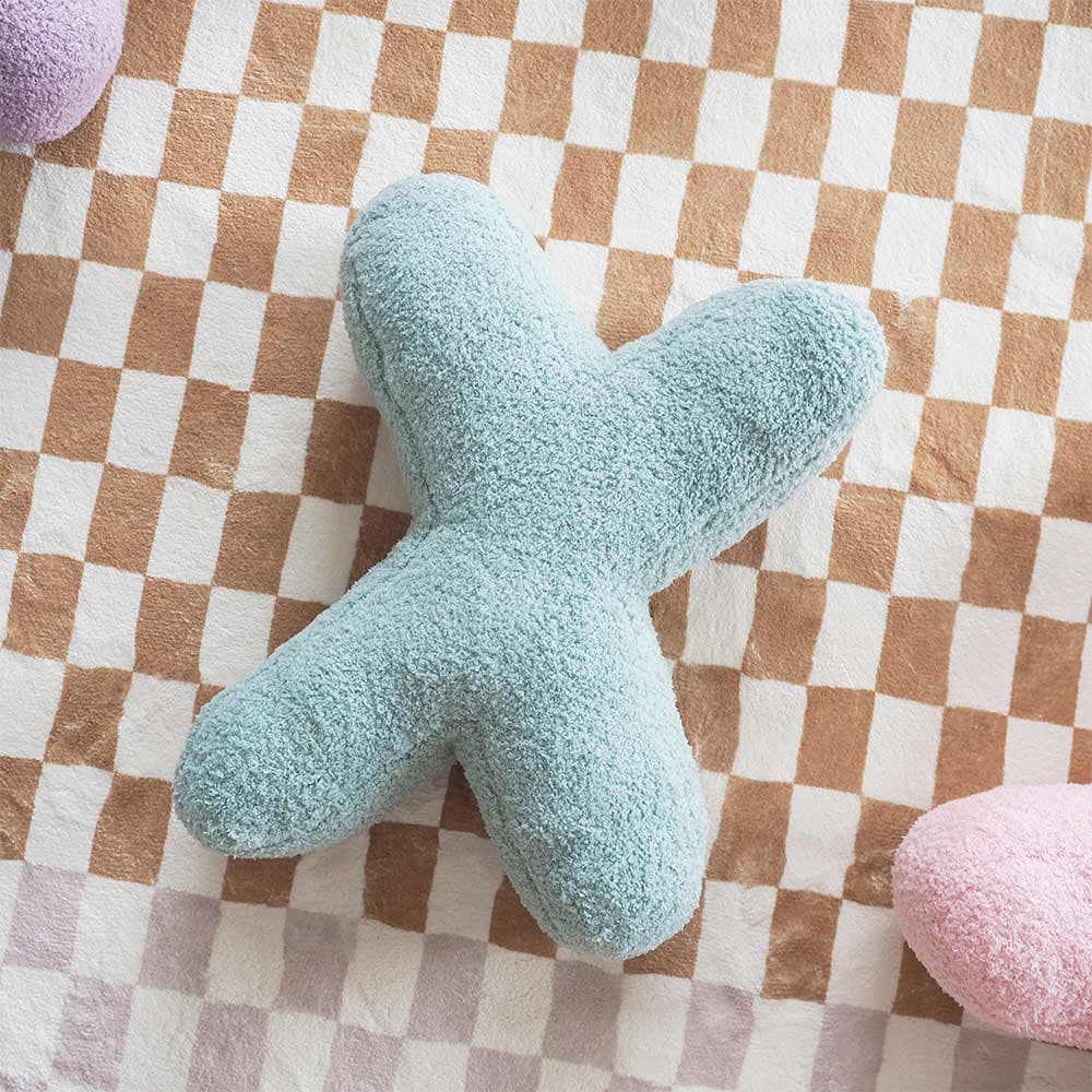 หมอนอิงตัวอักษร - X (สีเขียว)