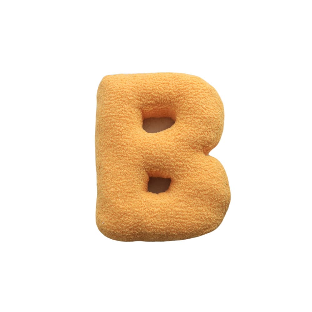 หมอนอิงตัวอักษร - B (สีเหลือง)