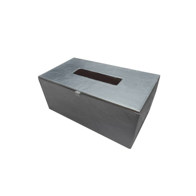 O17-298 กล่องทิชชู่สีเงิน ขนาดใหญ่-2