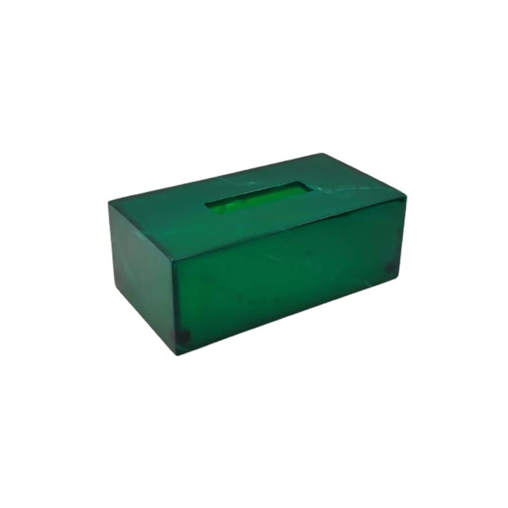 กล่องทิชชู่สี่เหลี่ยมผืนผ้า รุ่น รูบี้เขียวมรกต