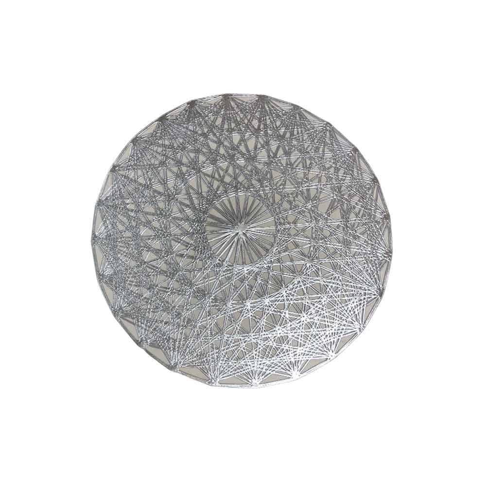 IRIS-SILVER PLACEMAT /38 CM.