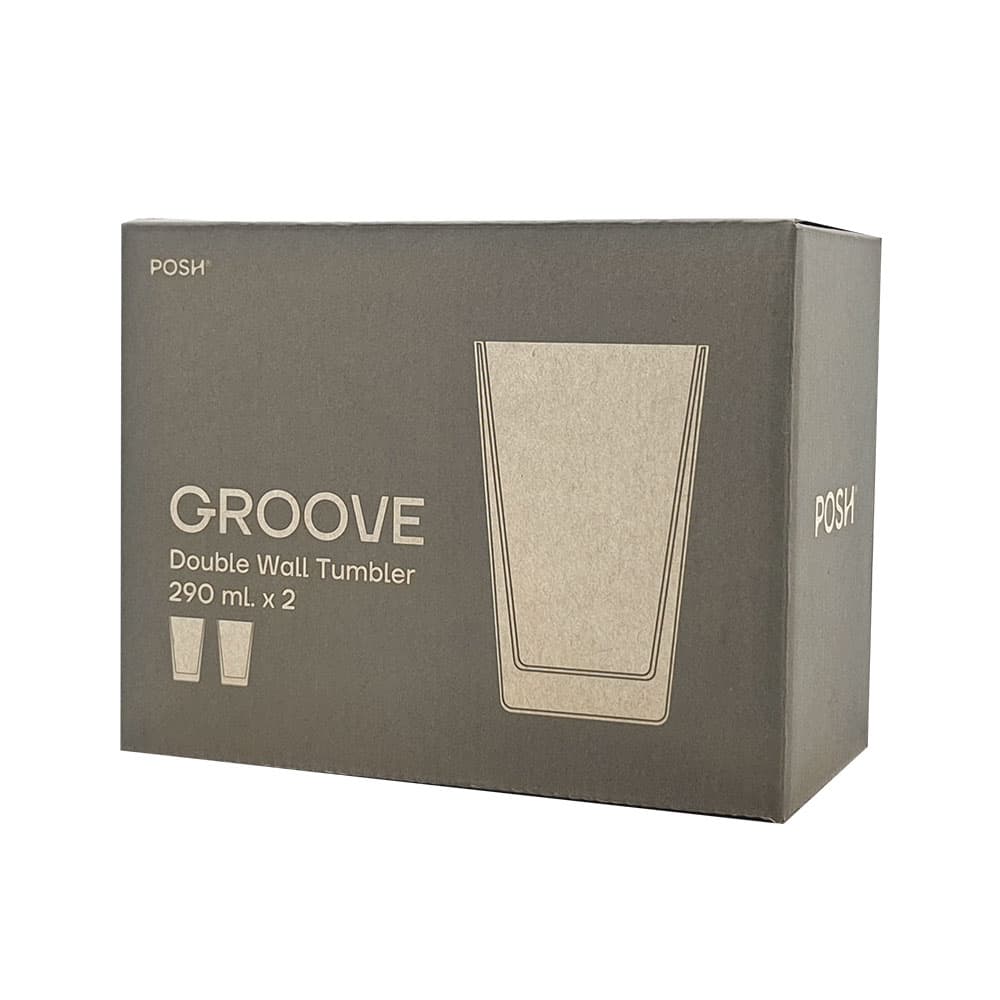 กรูฟ แก้วน้ำสองชั้น 290 มล. แพ็ค2-2