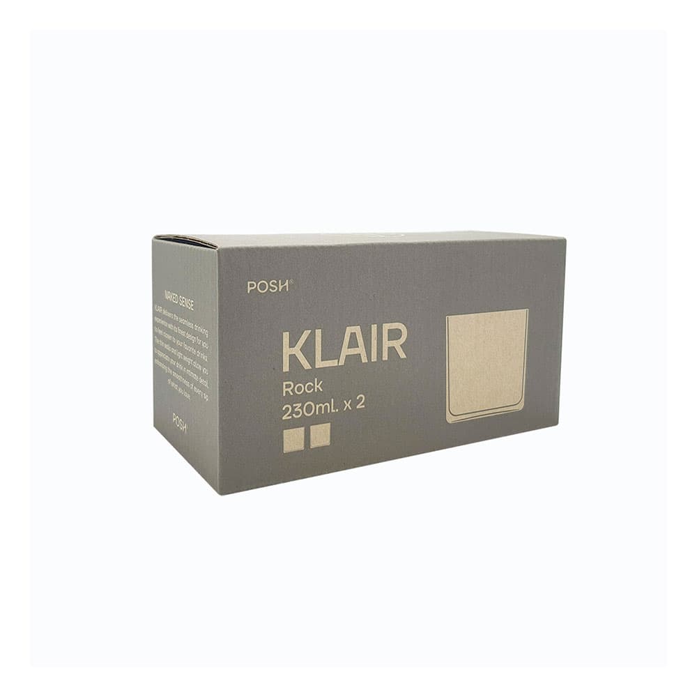 เคลียร์ แก้วน้ำร็อค 230 มล. แพ็ค2-2