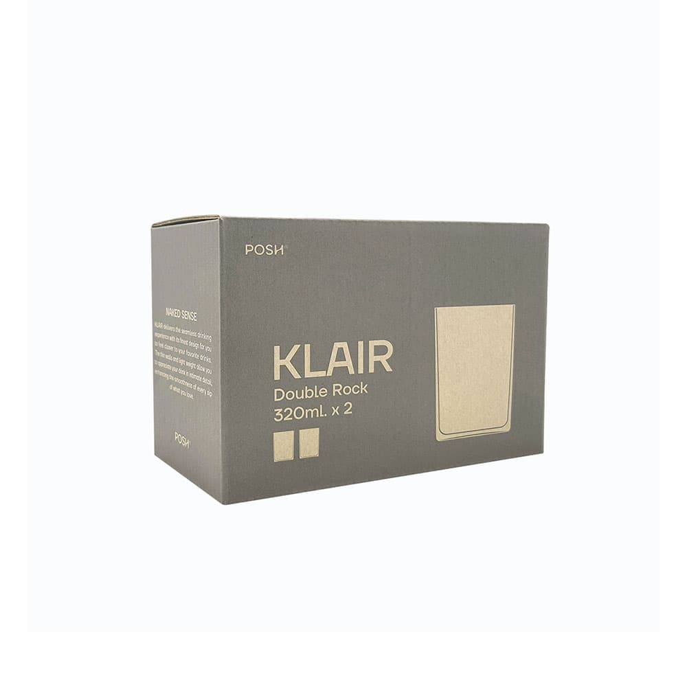 เคลียร์ แก้วน้ำดับเบิ้ลร็อค 320 มล. แพ็ค2-2