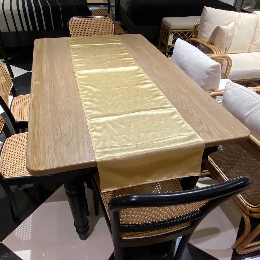 ผ้าคาดโต๊ะ ขวัญ-01 สีทอง /35x180 ซม.