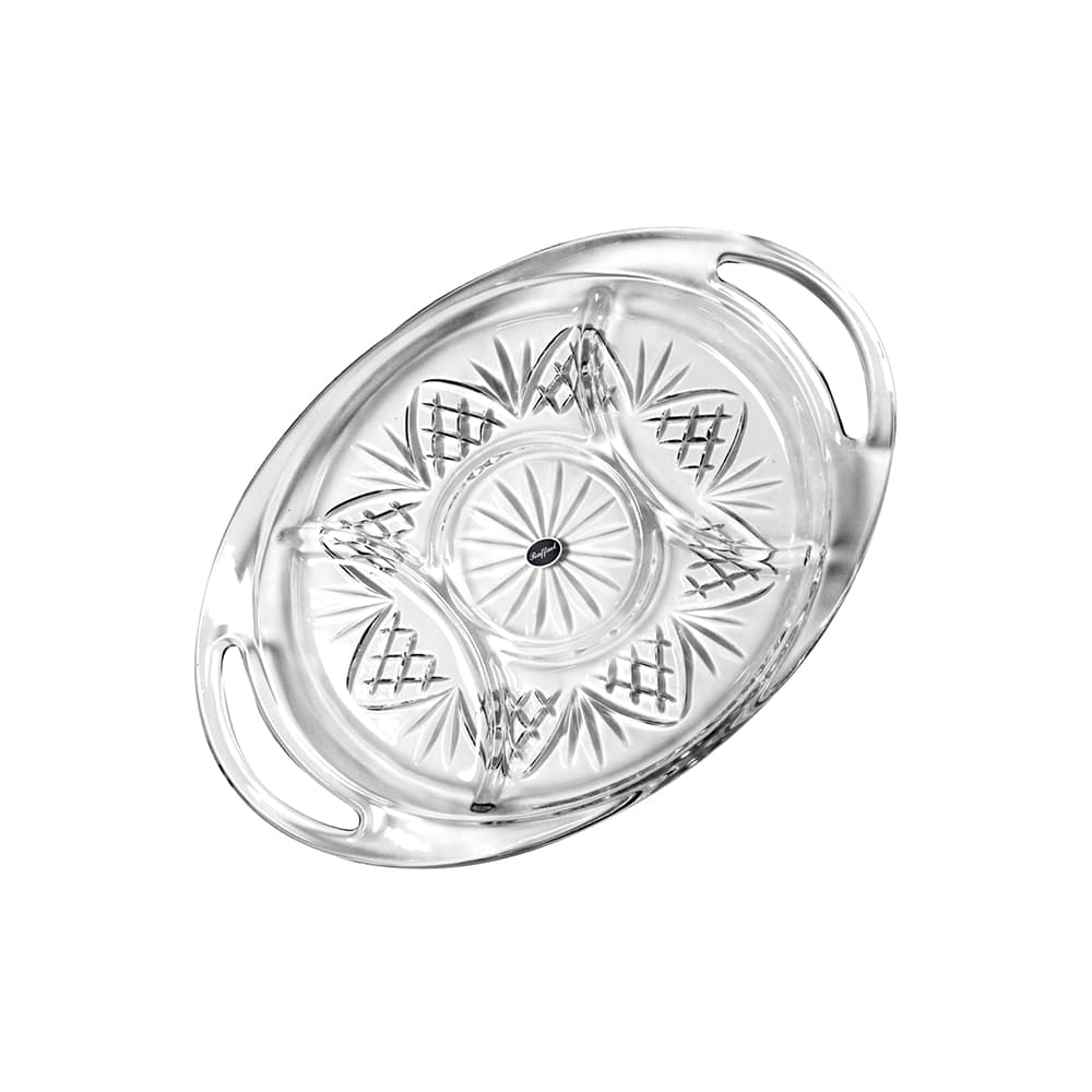 ถาดแก้ว 5 ช่องลายสับปะรด