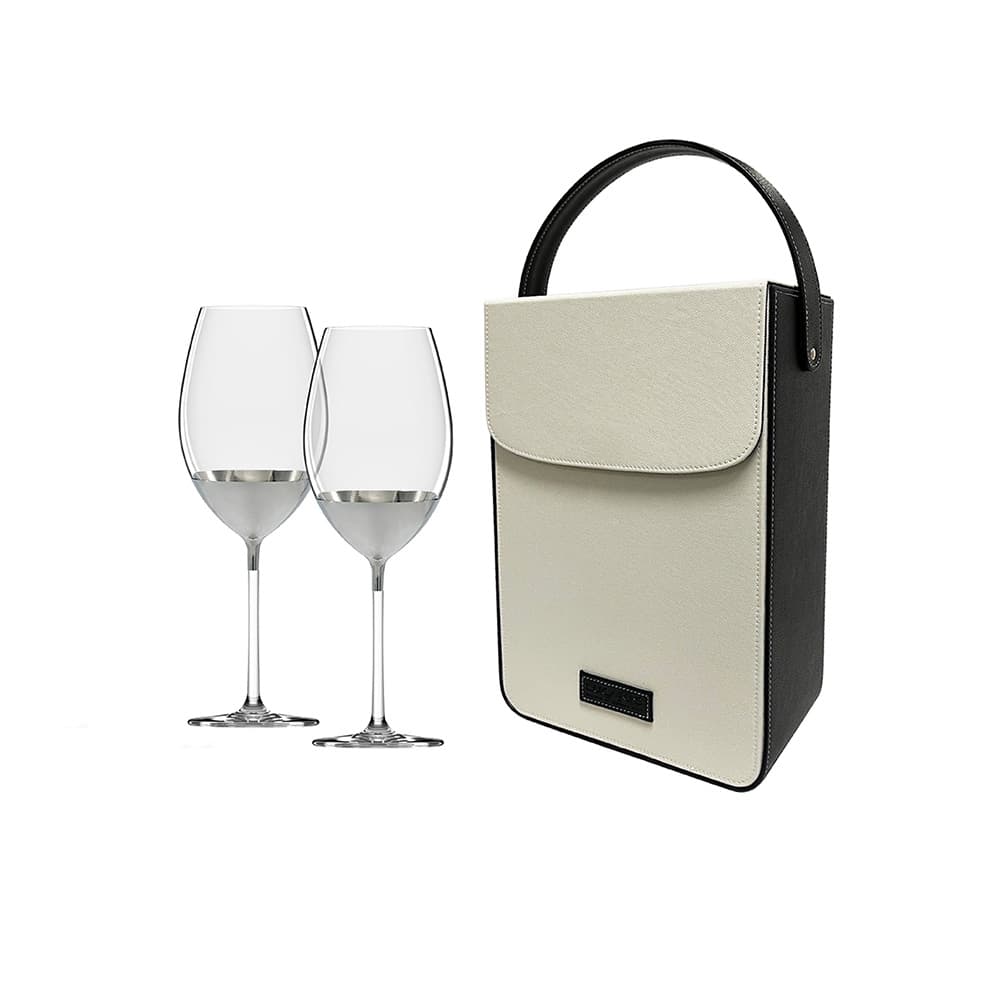 แก้วไวน์แดง ขนาด 760 มล. พร้อมกระเป๋า 2 ช่อง